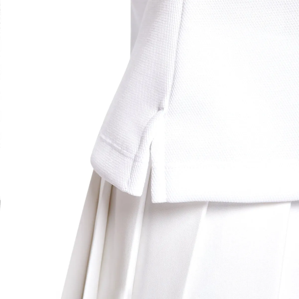 '  YOON Polo Top 'White Armory Navy'