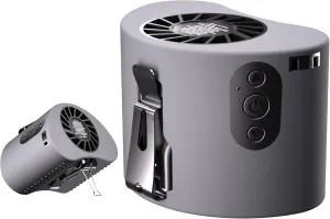 10000mAh Waist Fan, 12000RPM Strong Airflow, Rechargeable Clip Belt, 10 Speed, Max 24H Working Time, Personal Shirt for Outdoor, Jobsite, Farms, Gifts for Men Waist-mounted portable fan for outdoor use