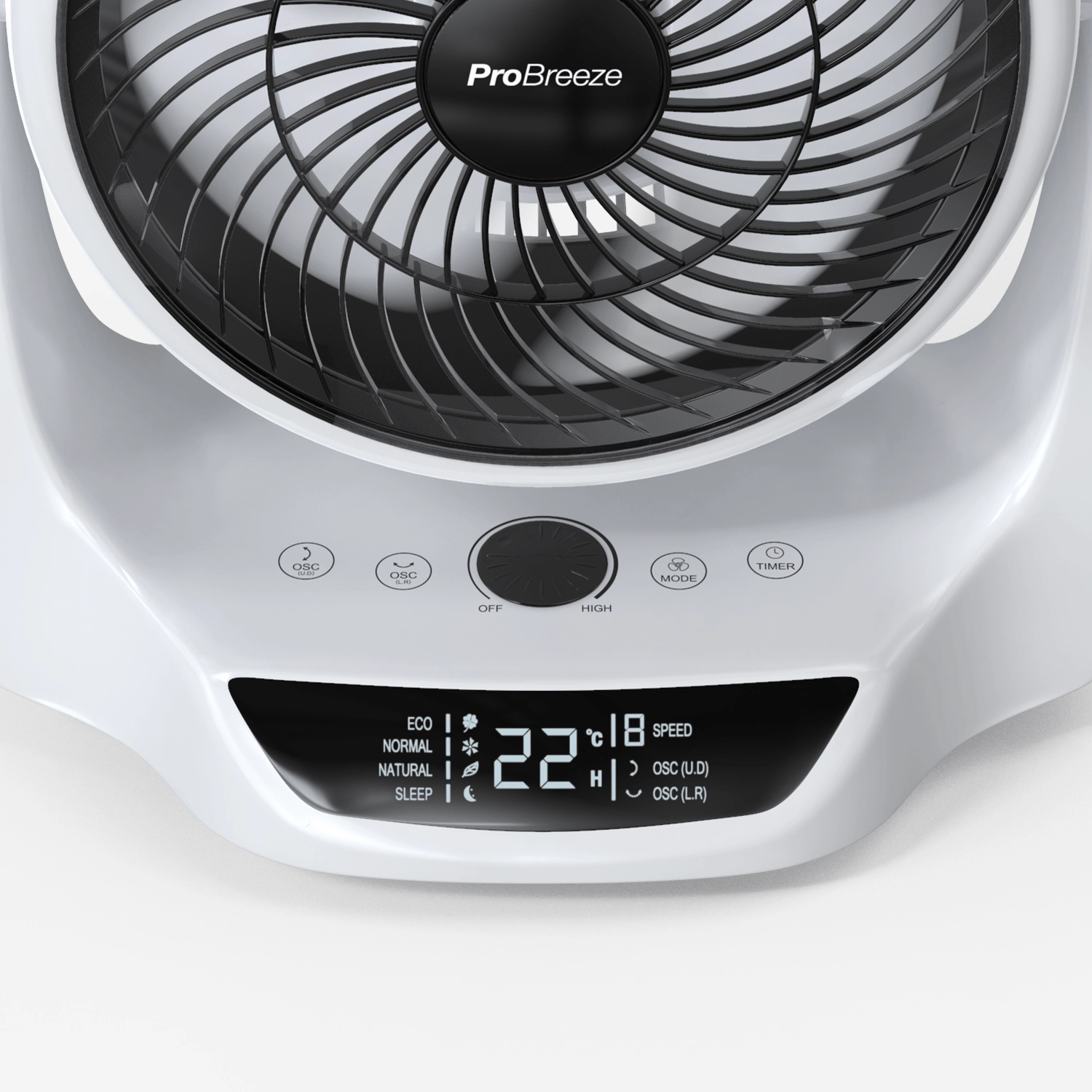 10 DC Air Circulator Fan with Automatic Oscillation & Remote Control