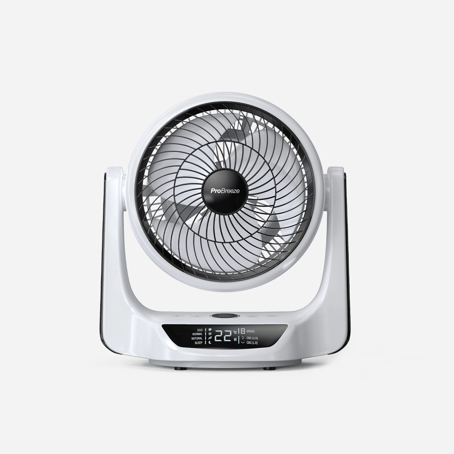 10 DC Air Circulator Fan with Automatic Oscillation & Remote Control compact desk fans for workspace comfort