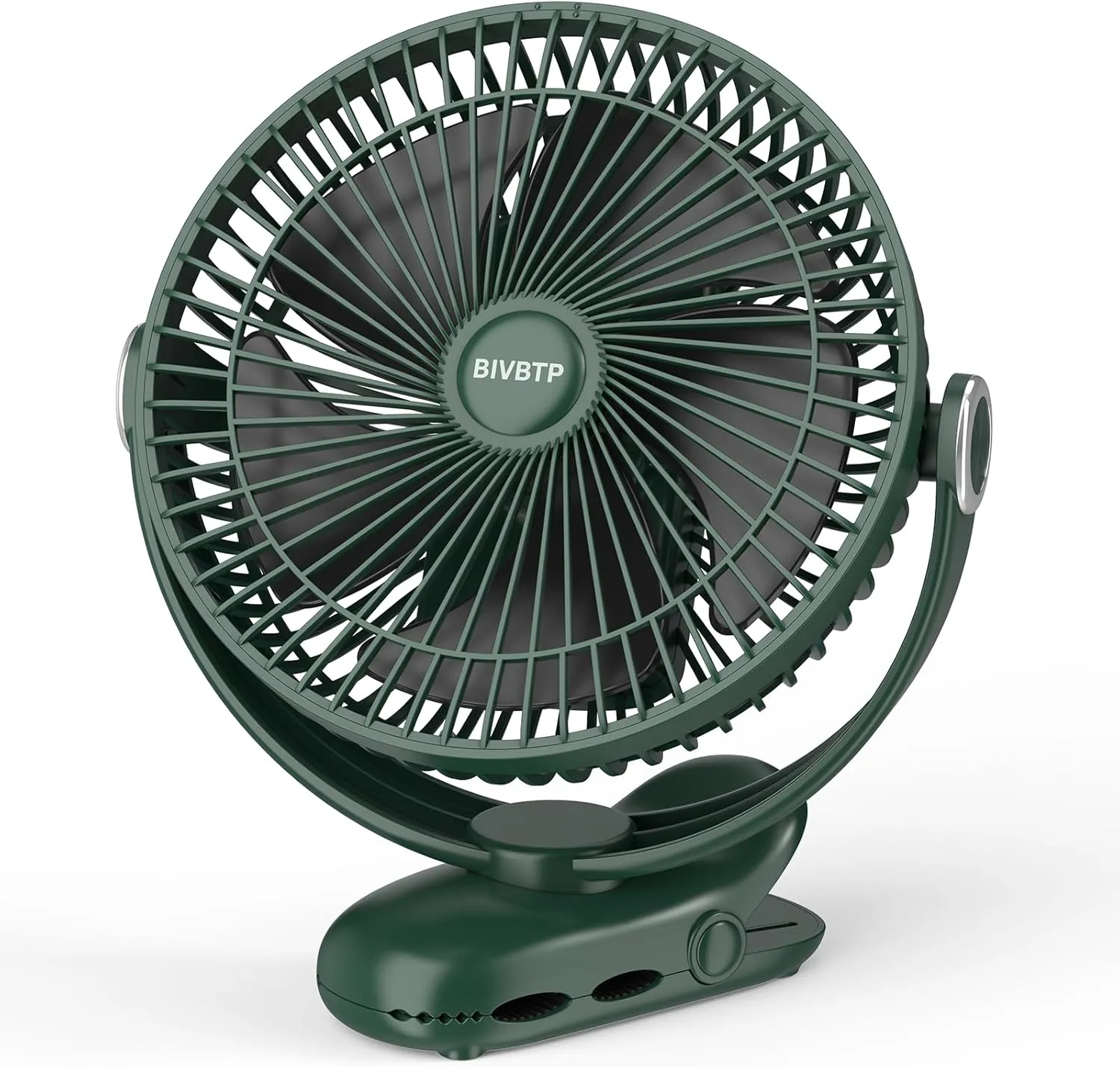 12000mAh Clip on Fan 30H Longest Runtime, 8in Portable Fan Rechargeable, Ultra Quiet with Heavy-Duty Clamp, USB Desk Fans for Golf Cart,Office Desk, Treadmill, Camping, Bedroom 360-degree rotating fan for home use