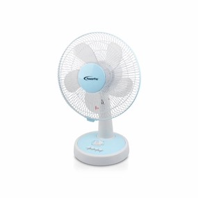 12" Desk Fan  Powerful 5-Blade Design, High-Velocity Airflow, PPTF303 usb desk fans for office or dorm use