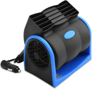 12V Car Fan, Auto Vehicle RV Powerful Ventilation Electric Car Fans with Cigarette Lighter Plug for SUV Solar-powered car fan for ventilation