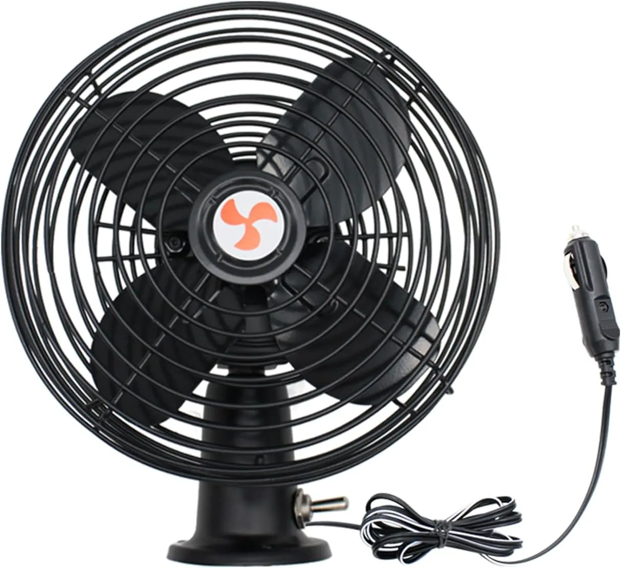 12V RV Cooling Fan with 2 Speed Switch,Car Truck RV Fans Heavy Duty 12V,6 Inch Truck Fans that Blow Cold Air,Suitable for All Vehicles.Cord Length 6FT Fan with safety blade design