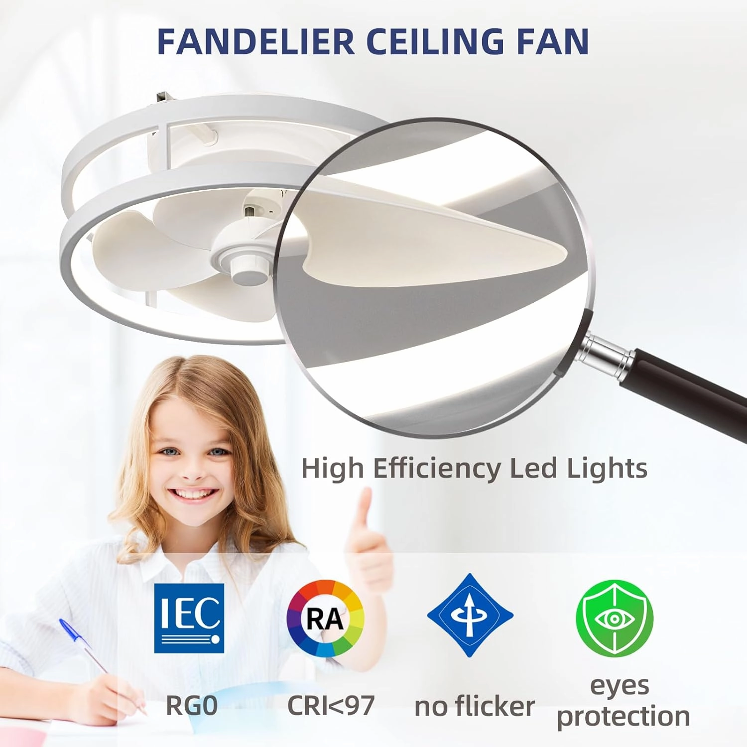 13" Low Profile Ceiling Fans with Lights and Remote,Dimmable 36W 3000-6000K LED Fan Light with App Control,Modern Ceiling Fans Flush Mount Lighting for Bedroom Living Room(White 002)