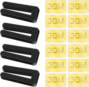 16 PCS Ceiling Fan Blade Balancing Kit, 4 Set Ceiling Fan Balancing Kit Including 4 pcs Plastic Fan Balancing Clips and 12 pcs Metal Self-Adhesive 3G Weight for Ceiling Fan Weight Balancing Fan with safety blade design