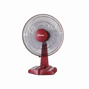 16" Desk Fan  High Velocity, Oscillation, Adjustable Tilt, Timer, Durable, Overheat Protection, 3-Speed, red, PPTF16 usb desk fans for office or dorm use