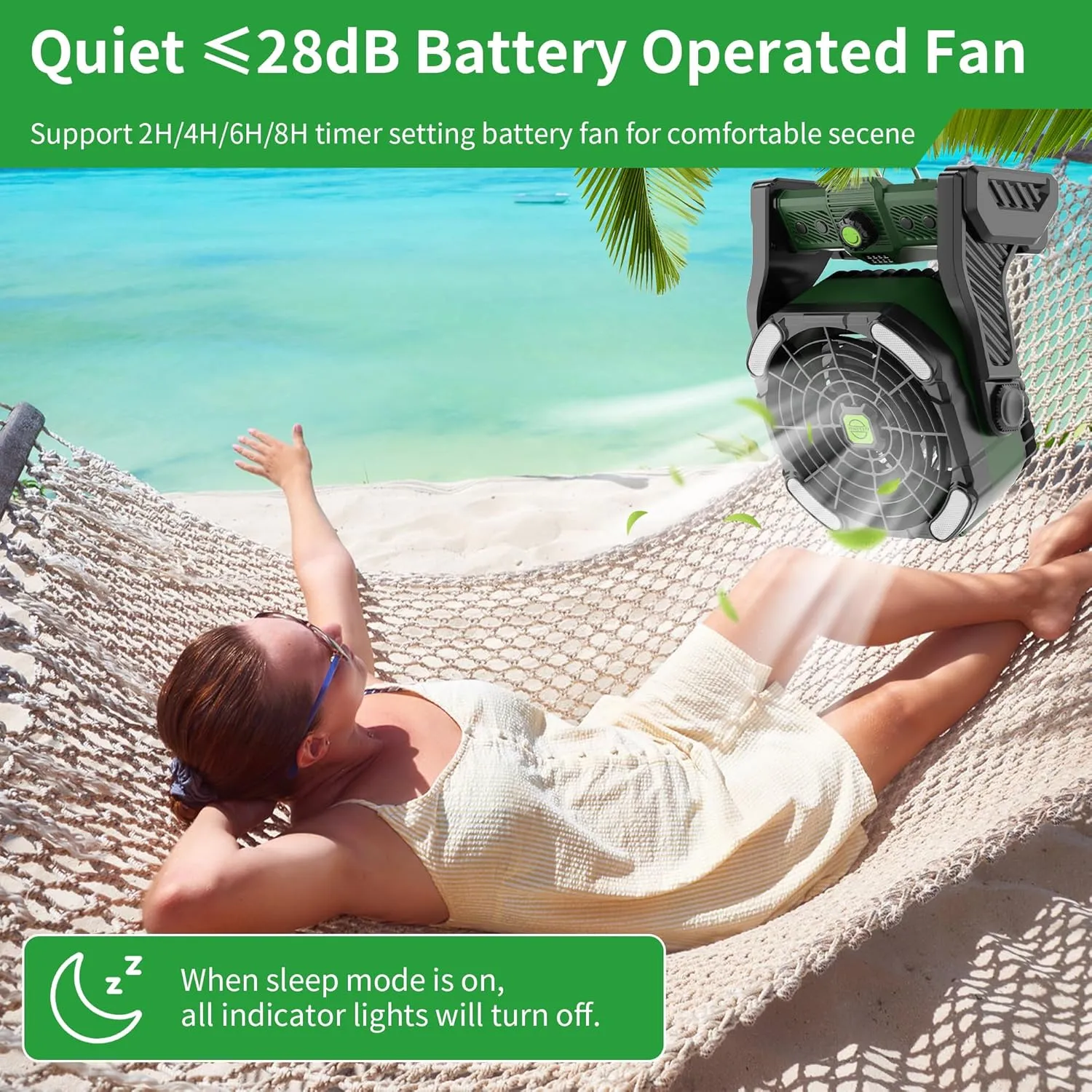 20000mAh Portable Camping Fan Rechargeable Portable fans for Travel Battery Powered Fan with LED Lantern,270 Rotation,USB Desk Battery Rechargeable Tent for camping essentials with Hook