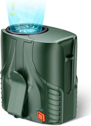 2025 Portable Personal Waist Fan& Neck Fan, 14000RPM Brushless Motor, 40H Runtime Rechargeable, 6-Speed Quiet Operation, Clip-On Personal Body Cooling for Camping/Worksites/Outdoor Waist-mounted portable fan for outdoor use