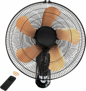 20 Inch Wall Mount Fan with Remote, 3-speed Wall Oscillating Quiet Fan with 5 Blades, Adjustable Tilt and Timing, High Velocity Wall-Mounted Fans for Bedroom, Gym, Office, Warehouse, Garage, Gold App-controlled remote fan for convenience