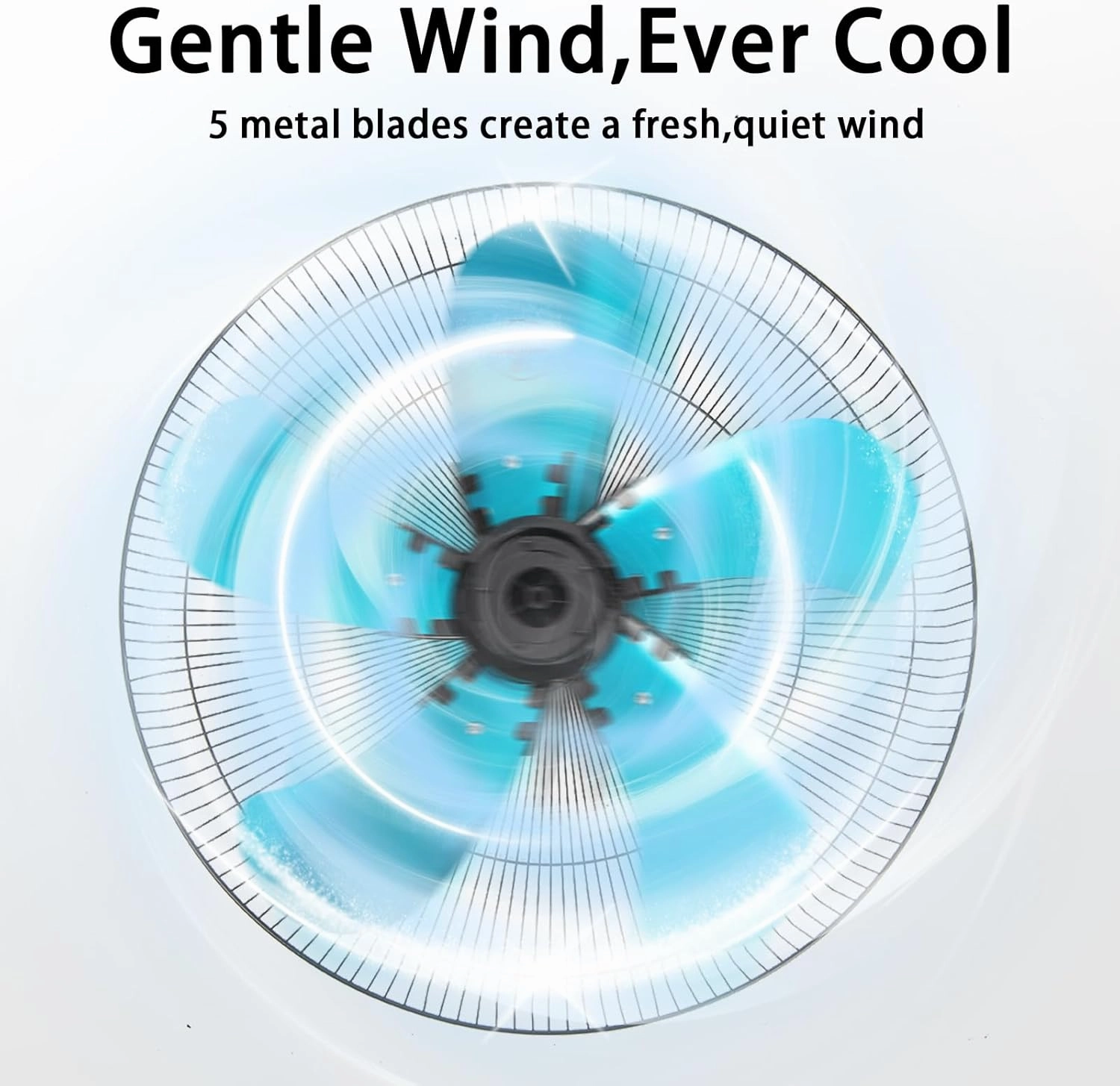 20 Inch Wall Mount Fan with Remote Control Wall Mounted Oscillating Fan with 3 Speed Settings,Adjustable Tilt and Timing for Bedroom,Blue 1 Pack