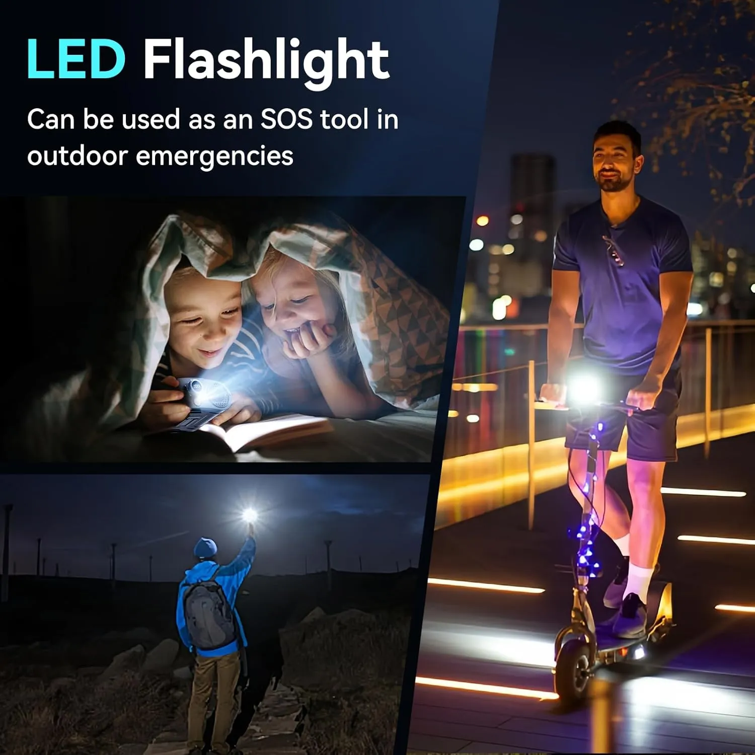 21000MAh Portable Waist Fan, 100 Speeds 34000RPM Strong Airflow, Belt Fan with up to 145H of Working Time, Flashlight Hands-Free Hanging Neck Fans,Rechargeable Wearable Personal Fans for Outdoor