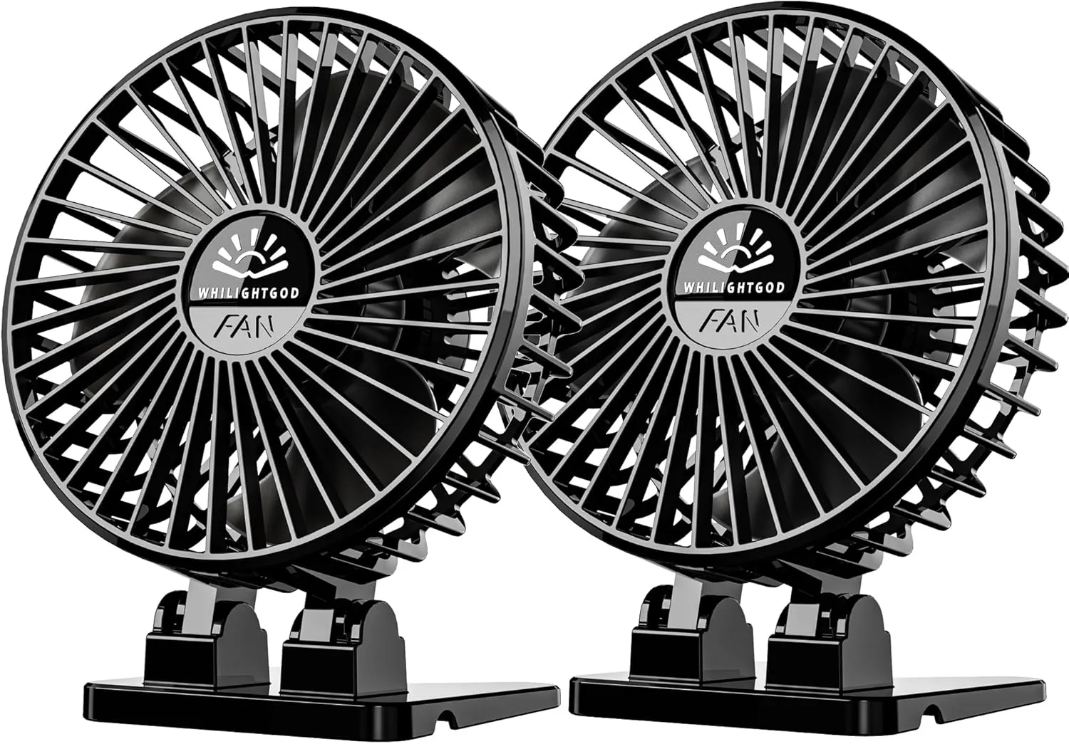 2Pack Desk Fan, USB Fan for Desk, Mini 3 Speed Rotation Strong Wind, Protable Small Desktop Cooling Fan, Quite Mini Personal Fans for Home Office Table Bedroom Travel Curise(Black) USB desktop fan for workspace