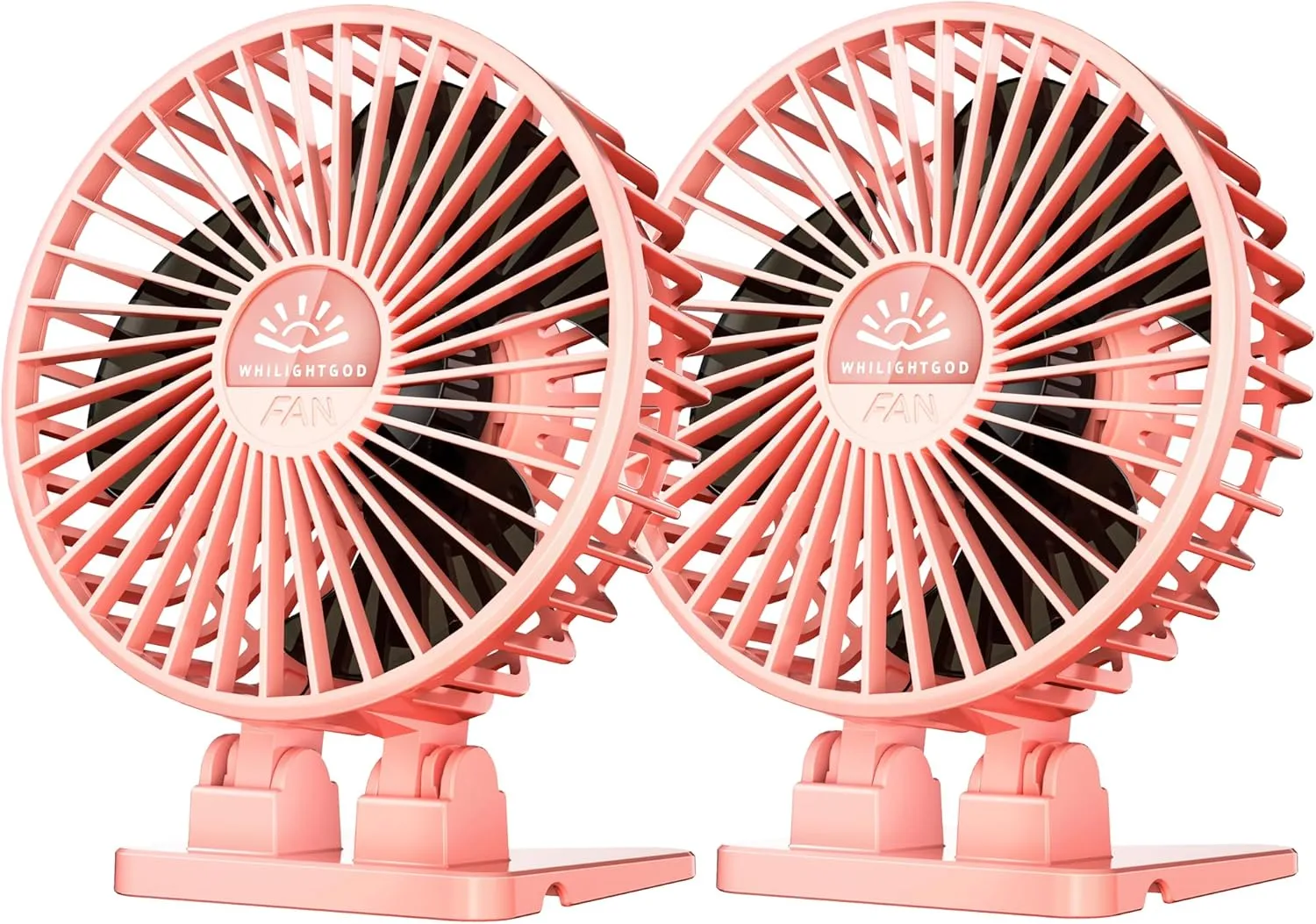 2Pack Desk Fan, USB Fan for Desk, Mini Desk Fan, 3 Speed Rotation Strong Wind, Protable Small Desktop Cooling Fan, Quite Mini Personal Fan for Home Office Table Bedroom Travel Curise(Pink) USB desktop fan for workspace