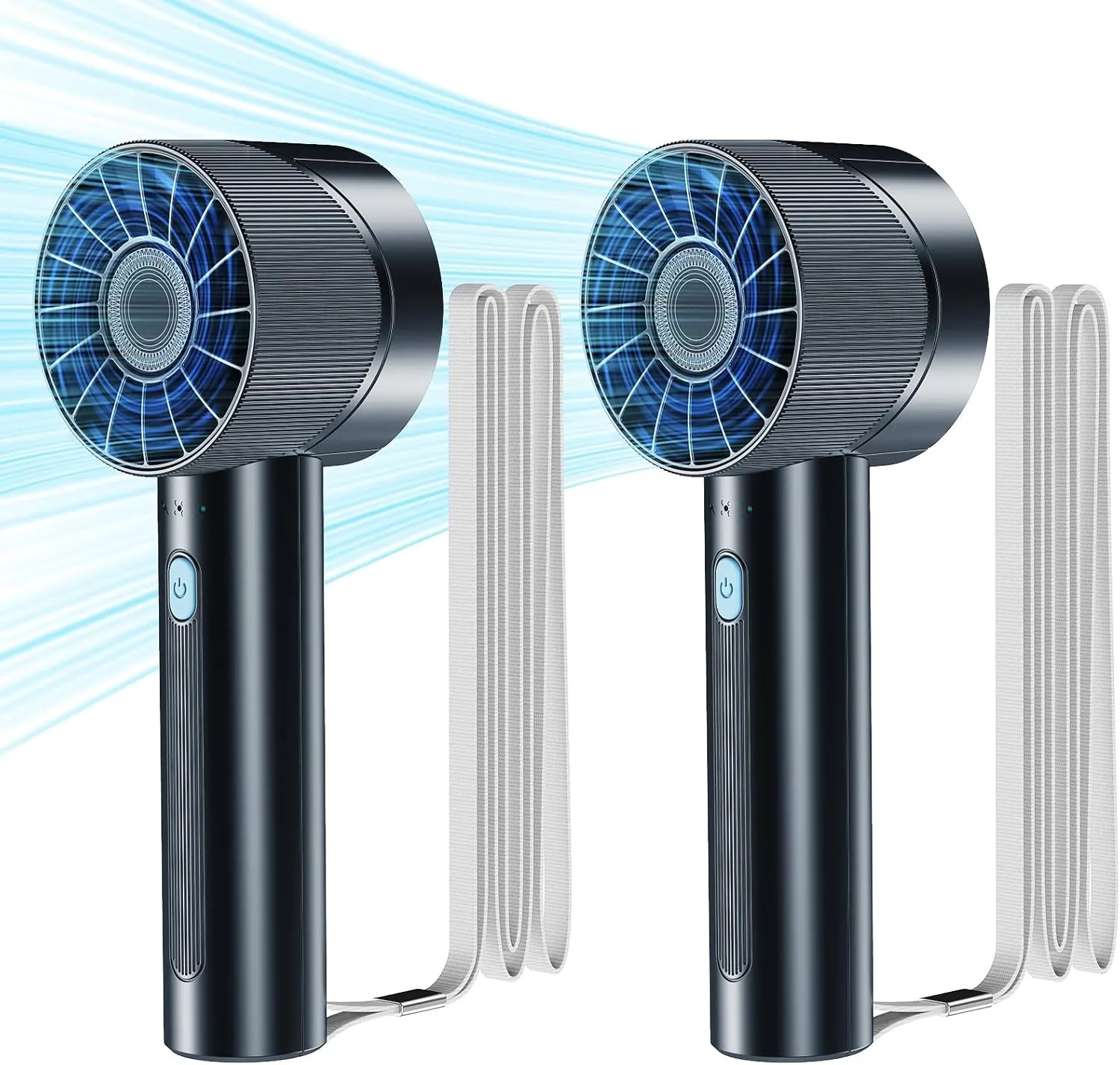 2PCS Portable Handheld Fan, Rechargeable, Mini Personal Fan, 4 Speeds, USB Battery, Small High Speed Fan, for Makeup, Home, Office, Travel and Outdoor Activities Octopus-shaped decorative fan