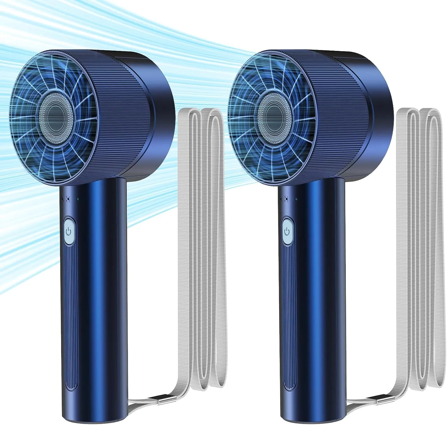 2PCS Portable Handheld Fan Rechargeable,Mini Personal Fan, Hand Held Fan With 4 Speeds Turbo Mini Fan, USB 2600mAh Battery Small High Speed Fan for Makeup, Home, Office, Travel and Outdoor Activities Octopus-shaped decorative fan