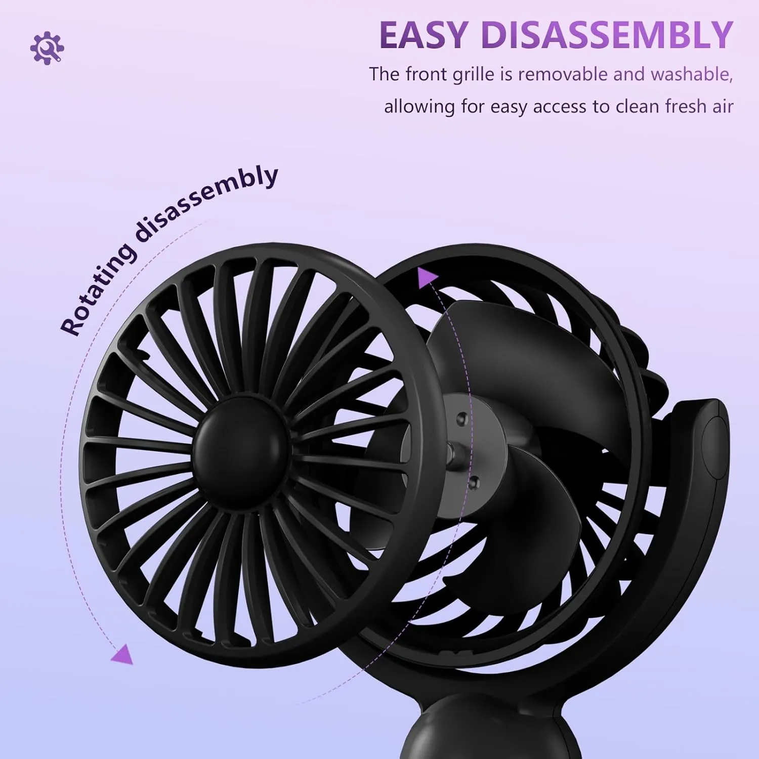 3 Packs Portable Handheld Mini Fans with 3 Speed, 180 Adjustable, Lightweight, USB C Rechargeable for Travel Stylish Kids Girls Women Men Indoor Outdoor,Eyelash Personal Fan Black & Purple & Pink