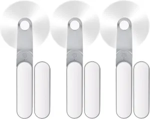 3 Pcs Handheld Mini Fan Bulk, 360Rotate Powerful Portable Personal Fan [8-17 Working Hours], Foldable USB Rechargeable Battery Operated Eyelash Fans, Small Pocket Fans for Women Men Travel Outdoor 360-degree rotating fan for home use