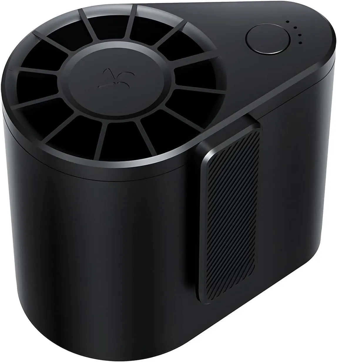3000mAh Portable Waist Fan, Rechargeable Clip on Wearable Belt Personal Fan With 3 Speeds Cooling for Outdoor, Camping, Travel, Fishing- Black Waist-mounted portable fan for outdoor use