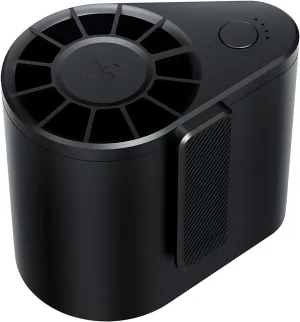 3000mAh Portable Waist Fan, Rechargeable Clip on Wearable Belt Personal Fan With 3 Speeds Cooling for Outdoor, Camping, Travel, Fishing- Black Waist-mounted portable fan for outdoor use