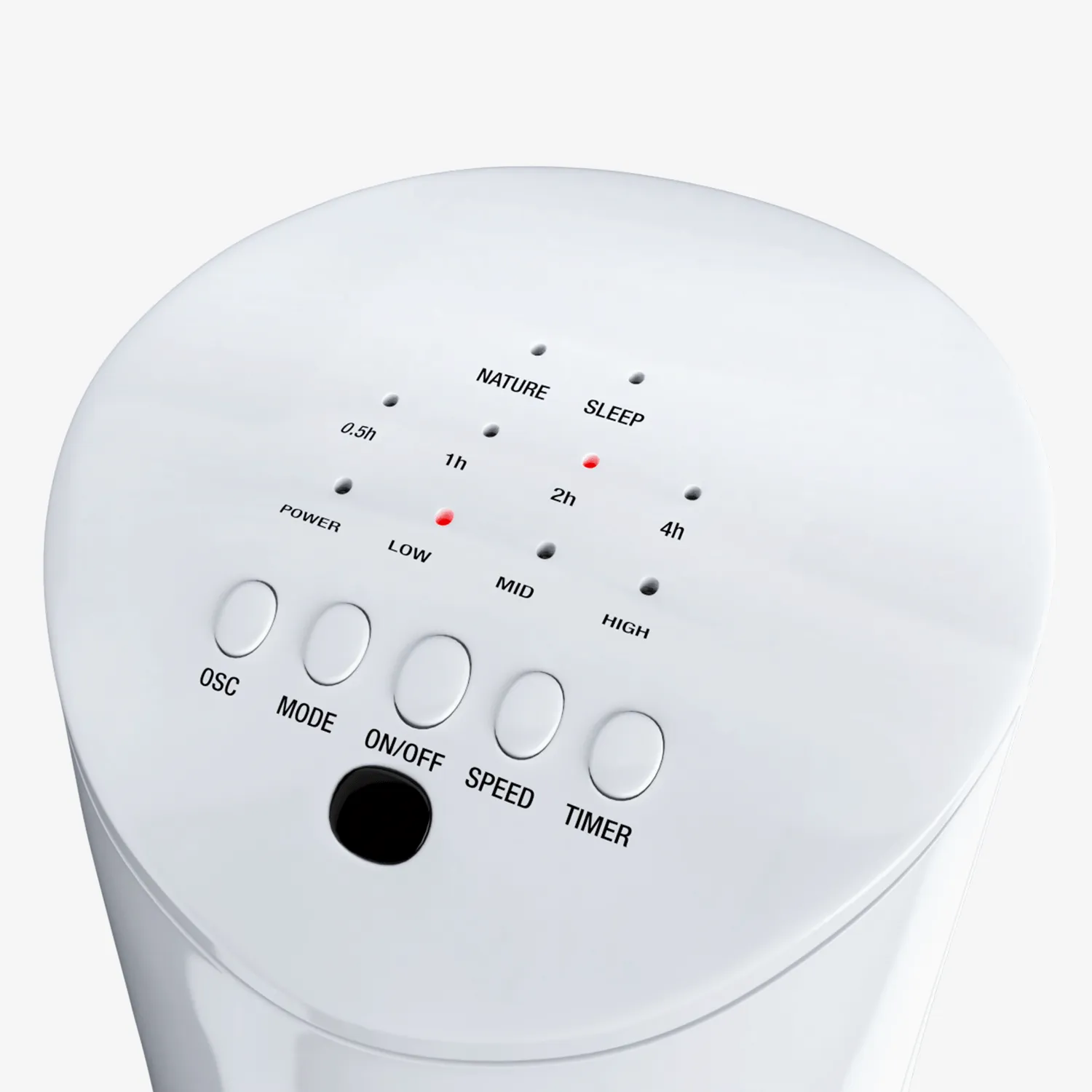 30" Oscillating Tower Fan - White