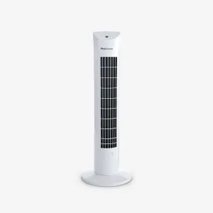 30" Oscillating Tower Fan - White tower fans for vertical air circulation