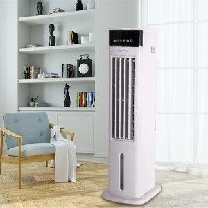3-in-1 Portable Air Cooler, Cooling Tower Fan with 3 Speeds & 3 Modes, 3L Water Tank, 12H Timer Air Cooling Fan Remote Control for Bedroom, Office