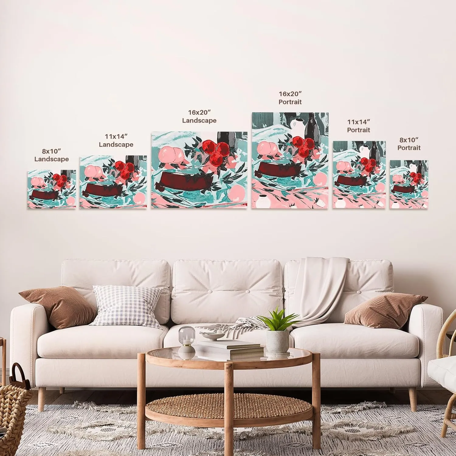 3dRose, Peace Love and Octopuses - Things that make me happy. Octopus fan gift, Museum Grade Canvas Wrap 20x16