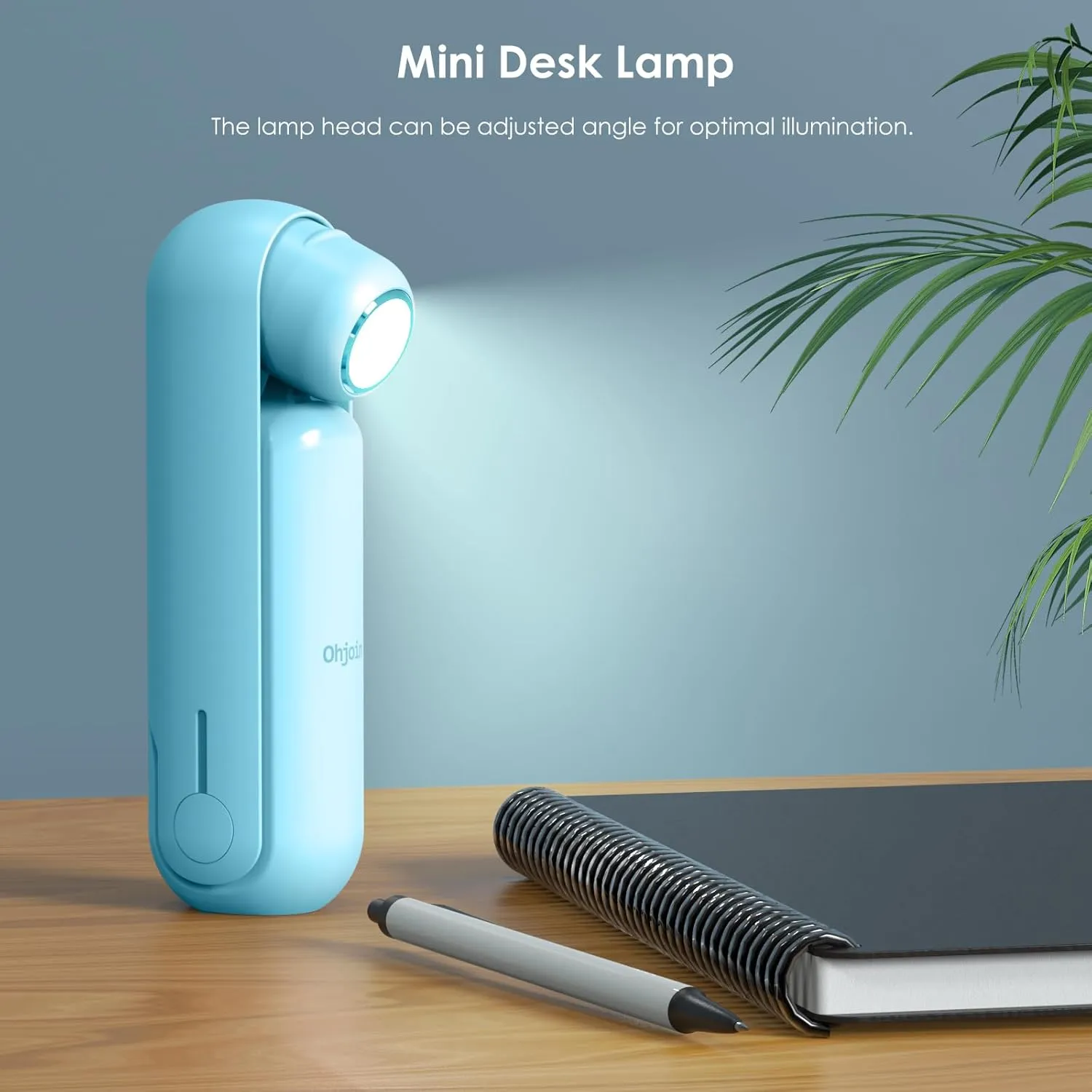 4 IN 1 Portable Mini Handheld Fan,Personal Foldable Pocket Travel Fan,Small Hand Fan for Face Lash,USB Rechargeable,Summer Concerts, Birthday Gifts for Women Mom (Light Blue)