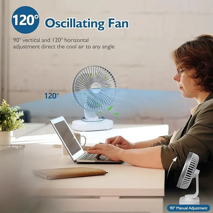 4 Speeds Quiet Table Fan Air Circulator Fan