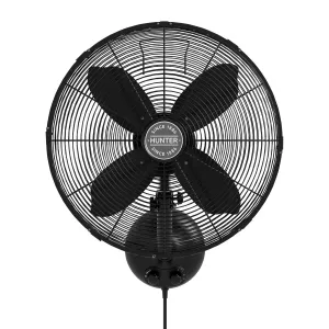 400102 Wall Fan in Matte Black portable table and wall fans for home use