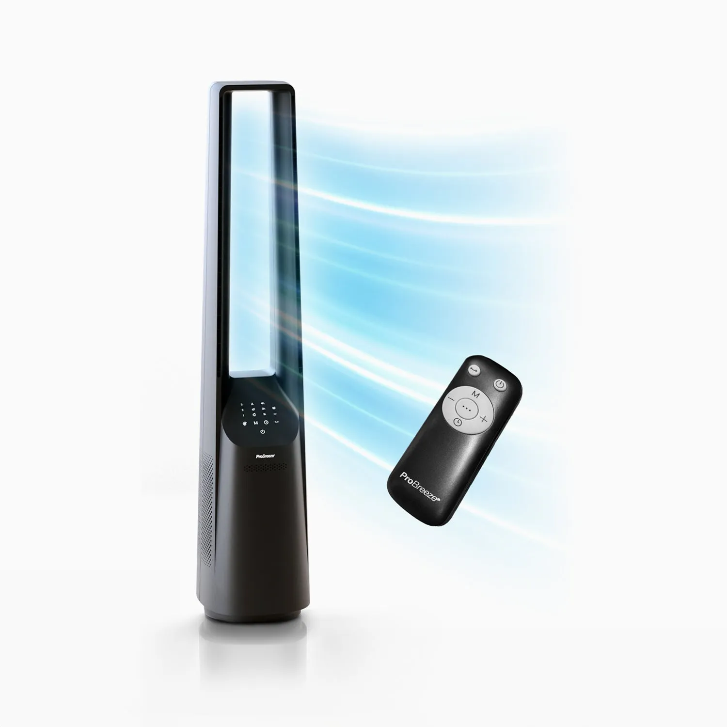 40" Bladeless Tower Fan - Black
