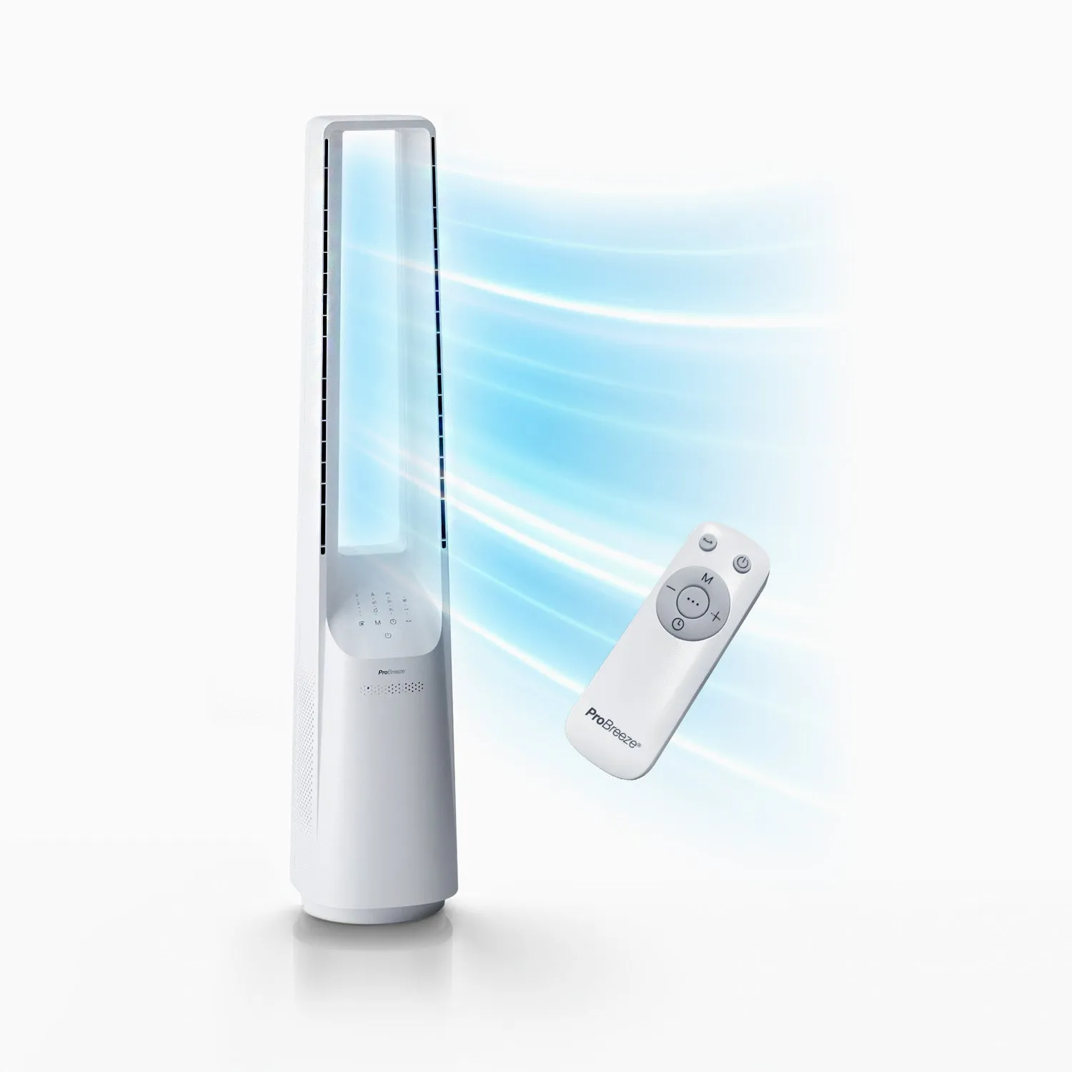 40" Bladeless Tower Fan - White
