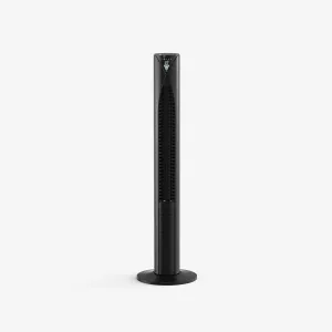 46" Oscillating Tower Fan Black tower fans for vertical air circulation