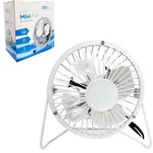 4" USB Mini Fan - Portable Cooling Desk Office Computer Laptop Quiet Small Compact quiet usb desktop fan with modern design