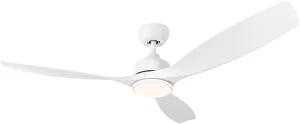 52 Inch Ceiling Fan with Lights, white Modern Ceiling Fan with Remote/APP Control Dimmable 3-Color Temperature,2 Rods, ceiling fan with lights remote control.for Indoor/Outdoor App-controlled remote fan for convenience