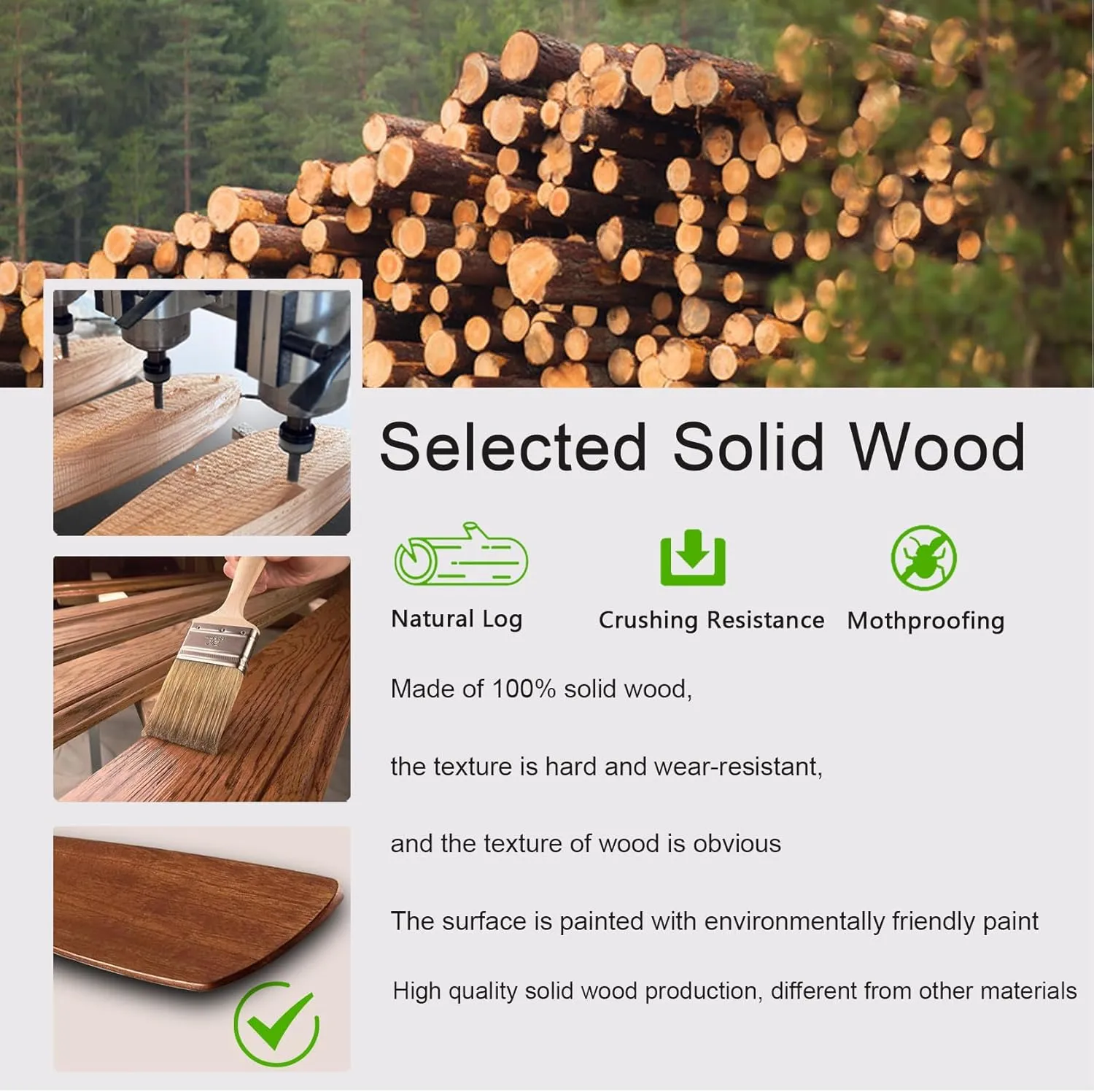 52 solid wood ceiling fans with light 6 speeds remote/app control, solid wood ceiling fan with memory led dimmable color adjustable, quiet ceiling fan for living room, dining room.