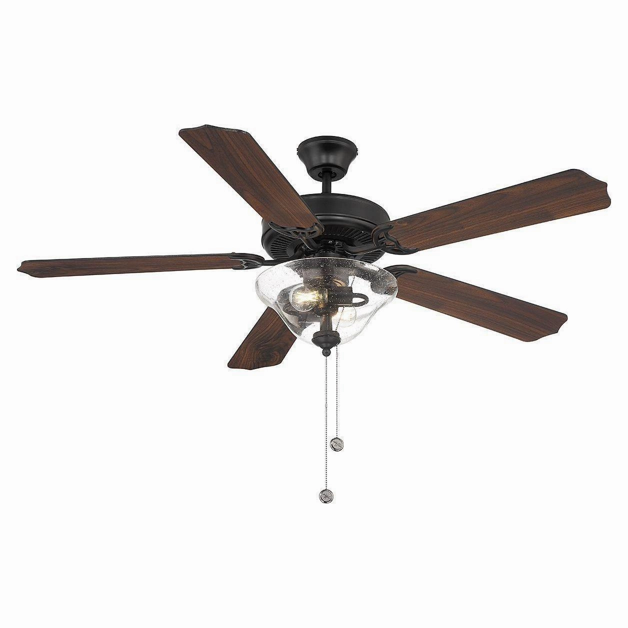 52" 2-Light Ceiling Fan