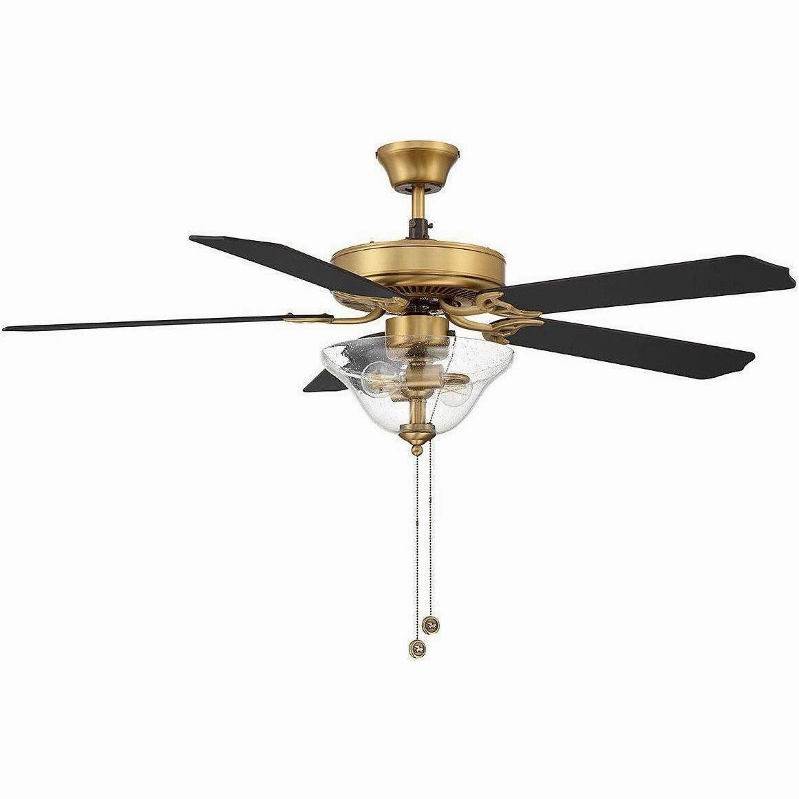 52" 2-Light Ceiling Fan