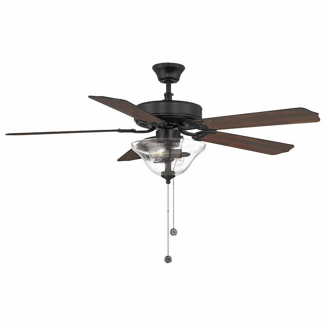 52" 2-Light Ceiling Fan