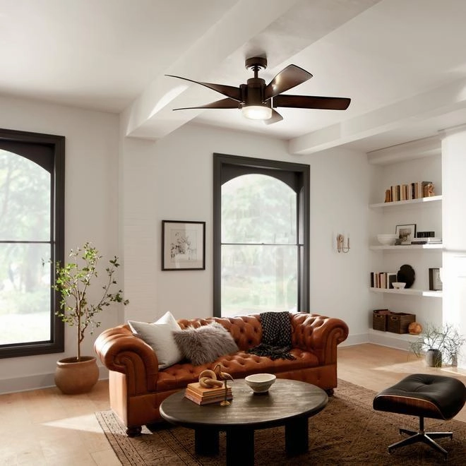 52" 5-Blade Ceiling Fan with Light