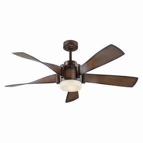 52" 5-Blade Ceiling Fan with Light ceiling fans with integrated LED lighting