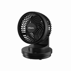 6" USB Portable Desk Fan  Air Circulator, 3 Speeds, Oscillation, 90-degree Tilt Adjustable, PPUF237 Black usb desk fans for office or dorm use