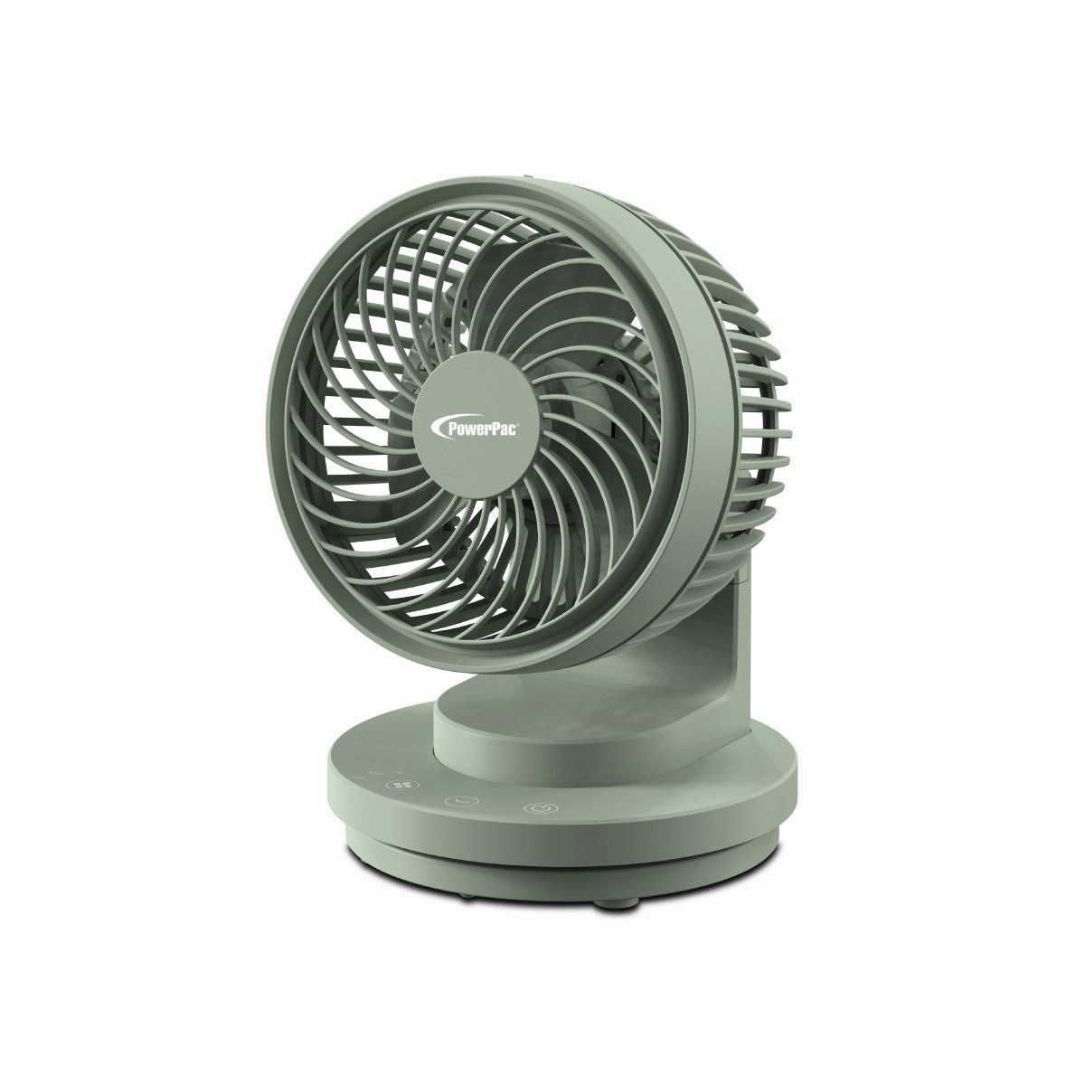 6" USB Portable Desk Fan  Air Circulator, 3 Speeds, Oscillation, 90-degree Tilt Adjustable, PPUF237 Green usb desk fans for office or dorm use