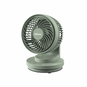 6" USB Portable Desk Fan  Air Circulator, 3 Speeds, Oscillation, 90-degree Tilt Adjustable, PPUF237 Green usb desk fans for office or dorm use