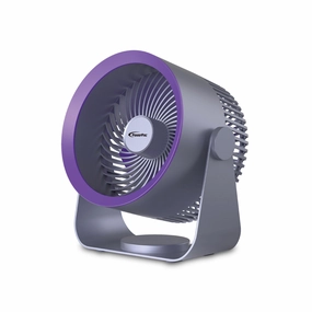 6" USB Table & Wall Fan  Powerful Air Circulator, Wall-Mountable Base, 90 Vertical Adjustable Tilt, Energy-Saving, 3-Speed, grey, PPUF224 usb desk fans for office or dorm use