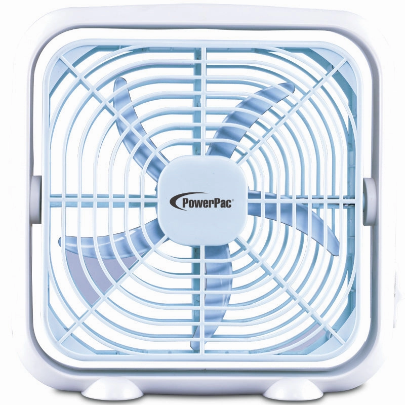 8" Box Fan  USB, Portable, 90 Vertical Adjustable Tilt, Strong Airflow, Durable, Compact, Quiet, 2-Speed, white, PPUF229