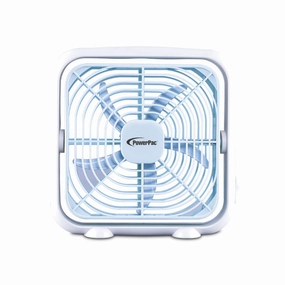 8" Box Fan  USB, Portable, 90 Vertical Adjustable Tilt, Strong Airflow, Durable, Compact, Quiet, 2-Speed, white, PPUF229 usb desk fans for office or dorm use