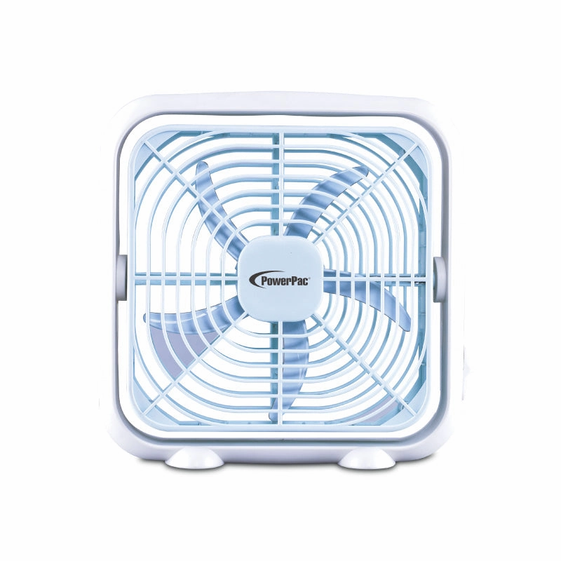 8" Box Fan  USB, Portable, 90 Vertical Adjustable Tilt, Strong Airflow, Durable, Compact, Quiet, 2-Speed, white, PPUF229 usb desk fans for office or dorm use
