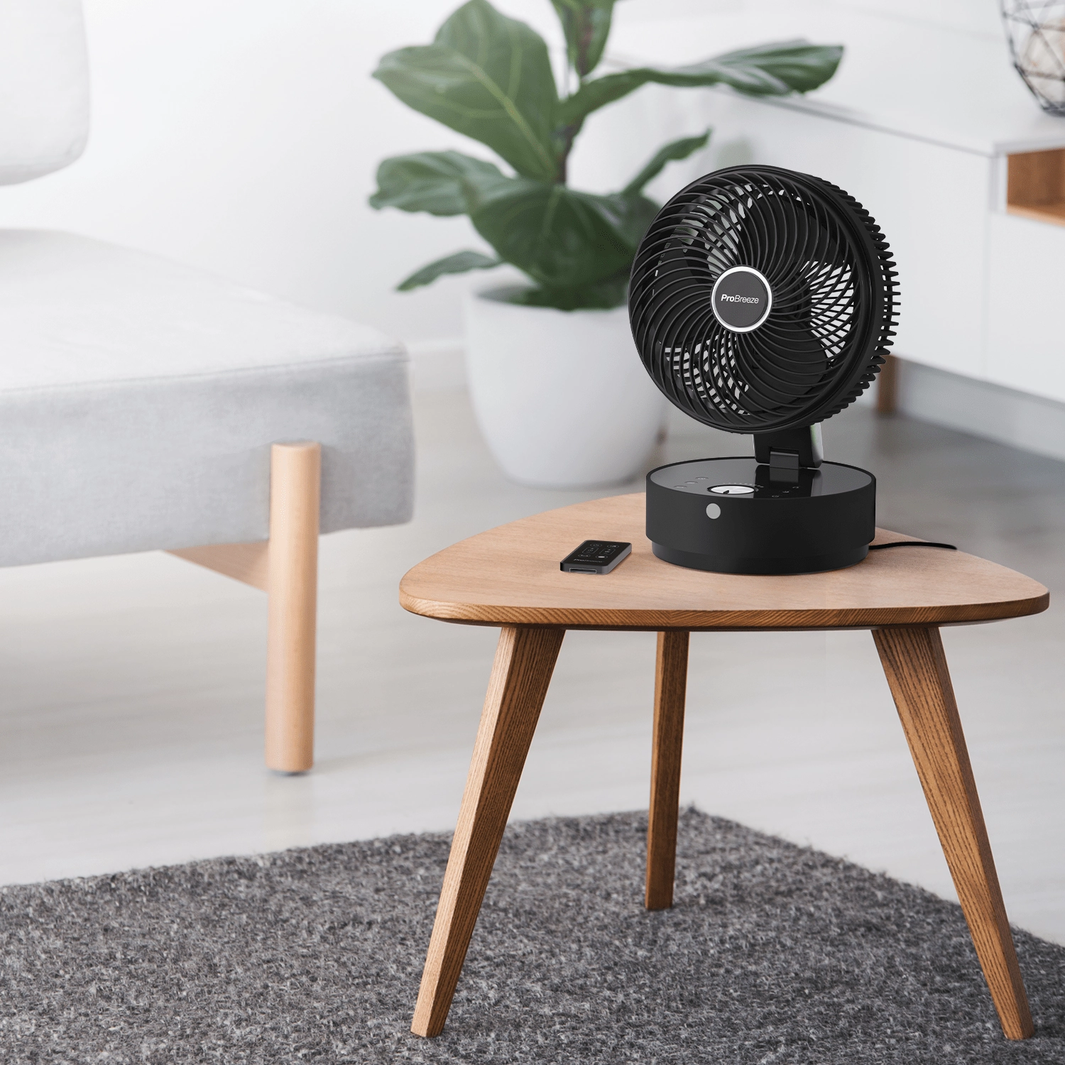8" Turbo Desk Fan with 24 Speeds, 4 Operating Modes and 12 Hour Timer - Black